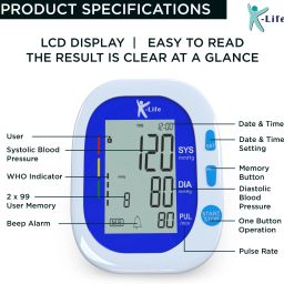 K-life 104Fully Automatic Digital Blood Pressure Checking Machine BP Testing instrument Bp Monitor image 2