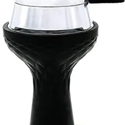 Silicon Chillum with Kloud Coal Bowl Heat Management System Silicone, Aluminium Inside Fitting Hookah Mouth Tip-image-32