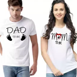 Men Printed Round Neck Polyester White T-Shirt-image-5