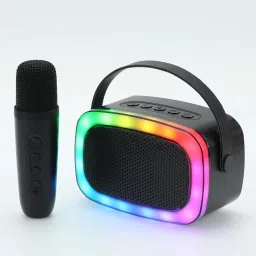 Wireless Microphone, RGB Lights Surround, Fun Voice Changing in Rechargeable-27