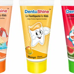 Gel Toothpaste for Kids - Pack of 3 Flavors (Orange, Mango, Watermelon, 80 g each) Toothpaste-image-42