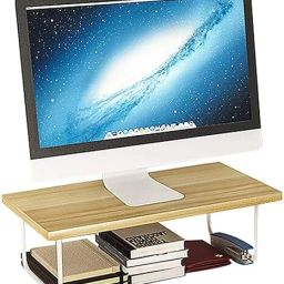 Indian Decor 38750 Monitor Stand Riser Laptop and Screen Stand for Desktop, Support for a TV 38750 Monitor Stand Riser Laptop Iron Floor and Desk Stand Laptop Stand with Adjustable Height Compatible with Universal Laptops-image-45