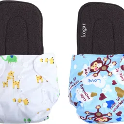 Print Reusable Cloth Diapers + Insert Pad Washable 100% Absorption 0-3 yrsWZSMF4-image-28