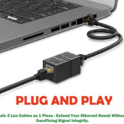 Fedus Pack -5 Cat6 Cat5e RJ45 8P8C Inline lan Coupler Ethernet Extender Adapter Adsl Extension Jointer Extending the Ethernet Cables Female to Female Connector Lan Adapter image 3