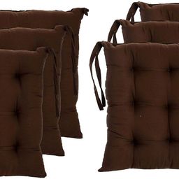 amak inc Microfibre Solid Chair Pad Pack of 6-picture-32