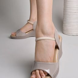 Shoetopia Girls Open Toe Wedge Heels-4
