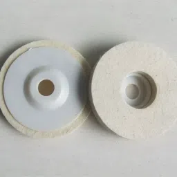 Wool Polishing Wheel Buffing Pad for polishing stainless steel, metal, marble, glass ceramic, 4 Inch (Set of 2) Metal Polisher-picture-8