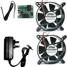 Combo for DIY Incubator W1209 + 12v 2Amp Adapter + 2 Piece 3.5 inch fan For Diy Incubator Temperature Sensor and Controller Electronic Hobby Kit-image-40