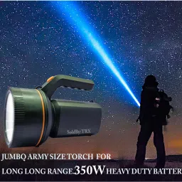 trx 4 km long range blinker led multi mode superbright 350W jumbo kisan torch light Torch image 3