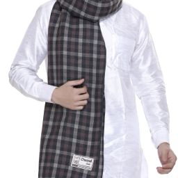 MANBHAV Acrylic Checkered Men Shawl-image-9