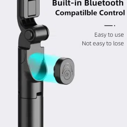 wazny Portable Selfie Stick, Extendable Selfie Stick with Tripod Stand and Detachable Wireless Bluetooth Remote, Ultra Compact Selfie Stick for Mobile Tripod Bracket, Tripod image 2