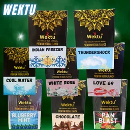 wektu Best Shisha Flavors/Pack of 8 Flavors/Premium Flavors/35 Cool, Freezer, Rose, BlueMint, Love69, Thunder, Choco, Pan Hookah Flavor-picture-11