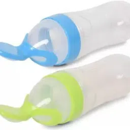 Safe Silicone Baby Training Feeder - 90 ml (Blue+Green) Feeder-15