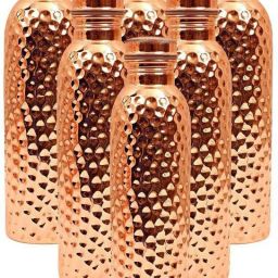 Copper Hammered Design Bottle, 6 Set 6000 ml Bottle-25
