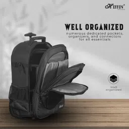 Hiffin 2-in-1 Convertible Backpack Rolling Case for Cameras and Gear with Great Capacity, User-Friendly DesignCamera Bag image 3
