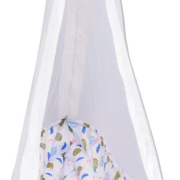 vparents fruity Baby Cradle with Attached bed and Mosquito net and Window Metal Hanger image 3