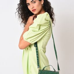 HAUTE SAUCE byCampus Sutra Textured PU Structured Handheld Bag-image-87