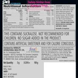 herbalife nutrition 24 HYDRATE BEVERAGE MIX PACKED WITH ELECTROLYTES & ESSENTIAL VITAMINS image 2