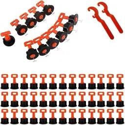 100 PCs Tile Leveling System Kit Reusable Tile Leveler Needle Thickness 1.5MM Lever Tool-image-40