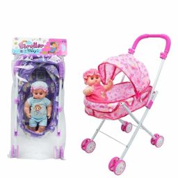 Kid New Toy Set Toys Baby Doll Mini Stroller Real Stroller for Girls-image-57