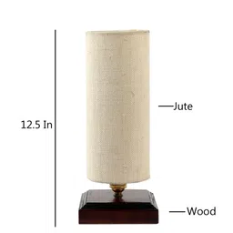 Devansh White Table Lamp with Shade image 4