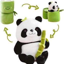 Custom Cute panda Plush bamboo panda Sofa Cushion - (9 inch ) multi - 9 inch-image-31
