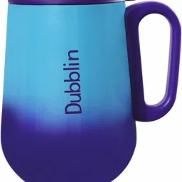 Rugby Stainless Steel Unbreakable double wall Insulated mug with handle and lid wide mouth Keeps beverages Hot & Cold Stainless Steel Coffee Mug-image-14