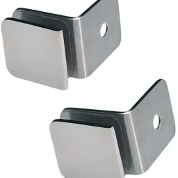 L-Connector SS-304 Grade Pack of 2 Pc Wall to Glass 45 mm Shelf Bracket-image-29