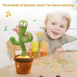Singing Cactus Toy with Mimicking Cactus Plush Electric Toys, Recording Repeating and Follow You Speak USB Rechargeable for Kids Funny, Home Decoration-29
