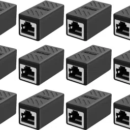 Paruht 12 pcs, RJ45 Female To Female Ethernet LAN Cable Adapter Coupler Lan Adapter-18