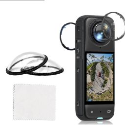GiftMax Insta 360 X4 Lens 2Pcs Dual Lens Protector Guard Sticky Tempered for Insta 360 Lens Cap-image-8