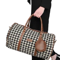 MINI WESST Geometric Printed Duffel Bag-10