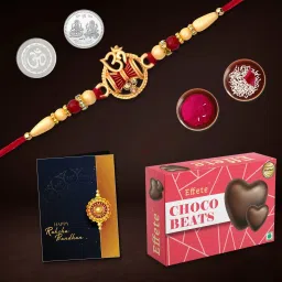 Rakhi Combo for Brother with Chocolate Beats (32-GM)Rakhi Gift |Y22K1_259_CB32 Assorted Gift Box-22