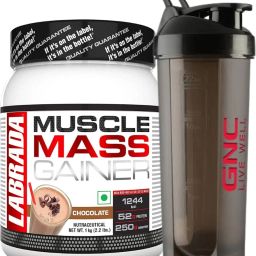 Muscle Mass Gainer 1 kg (Chocolate) With Shaker Weight Gainers/Mass Gainers-22