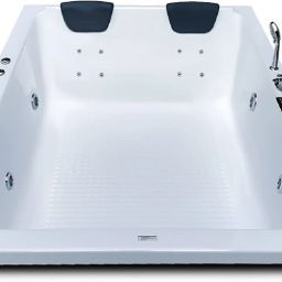 Phoenix Acrylic 6 feet Jacuzzi Massage with Bubble Bath - White Free-standing Bathtub-image-61