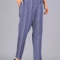 KALINI Ethnic Motifs Printed Regular Mirror Work Pure Cotton Kurta With Trousers & Dupatta image 4
