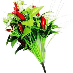 Red Chilli Decorative Flowers Bunch Multicolor Assorted Artificial Flower-image-92