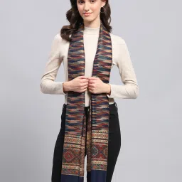 Self Design Acrylic Women Multicolor Stole-image-69