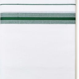 Chithra Fabrics 2.00'Meter | 100% Cotton Parambariya Veshti | 1'Inch Green Border | Striped Men Dhoti-image-57