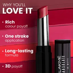 Lakme Unreal 3D Slim Matte Finish Bullet Lipstick - Nude Souvenir, 3.6g image 3
