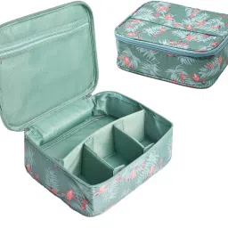 Portable Travel Makeup Cosmetic Bag Makeup Storage Toiletry Bag Organizer with Dividers Makeup, Cosmetics, Jewelry, Cards, Phone Vanity Box-image-31