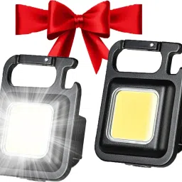 Flashlight 800 Lumens COB Rechargeable Keychain Mini_Flashlight 4 Light Modes Torch-12
