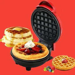 juggaris Small Electric Waffle Press – Non-Stick Waffle Maker-picture-2