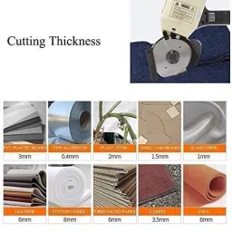DE-TECH 125MM ROUND CLOTH CUTTING KNIFE MACHINE BLADE INDUSTRIAL SEWING MACHINE Rotary Fabric Cutter-image-80