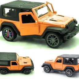 1:43 Scale Diecast Metal Mini Thar Jeep Toy Car (Open Door & Pull Back)-24