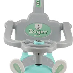 joyride 3 in 1 Push Car Bunny Roger Rideon with Removable Parental Handle | Guardrails Rideons & Wagons Non Battery Operated Ride On image 3