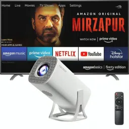 FlexArmor Flex Armor 4K Projector: Android 13, WiFi 6, Rotate, Netflix, Prime, YouTube. 2500 lm LED Corded Mobiles Portable Projector-image-11