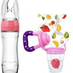 Baby Squeezy Food Grade Silicone Bottle Feeder for Baby Feeding Feeder- Silicone-74