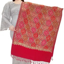 PASHTUSHS Wool Printed Women, Men Shawl-image-84