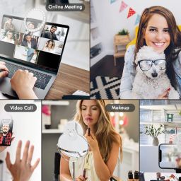 SANEHA Selfie Ring Light Rechargeable Portable with 3-Level Brightness in Light Ring Flash image 5
